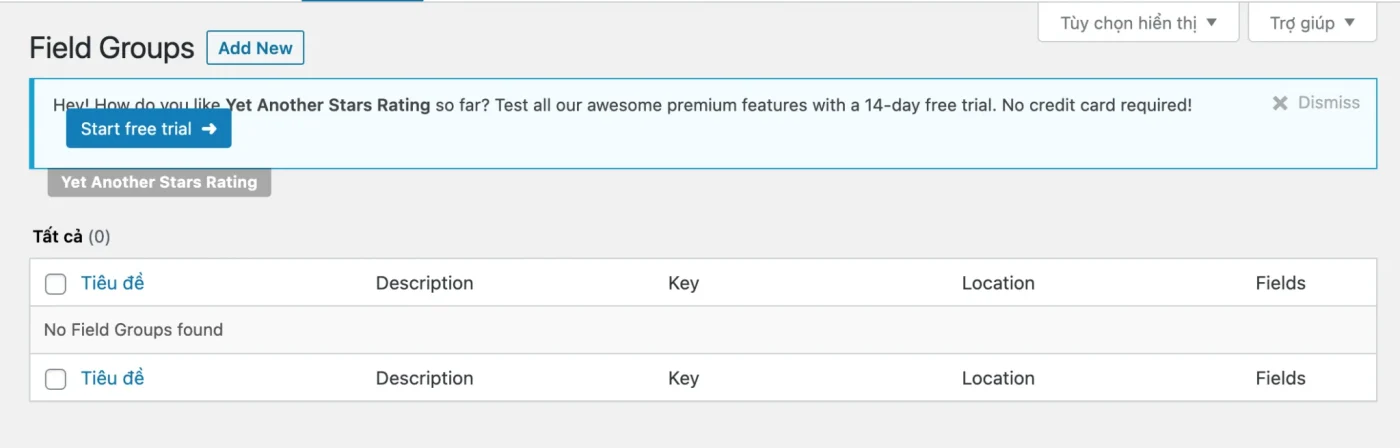 Hướng dẫn sử dụng Advanced Custom Fields toàn tập 7 Hướng dẫn sử dụng Plugin ACF - Tạo field trong trang quản trị