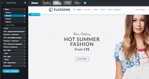 Theme WordPress bán phụ kiện đồ chơi ô tô 2 UX Builder trình kéo thả trực quan