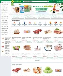 Theme WordPress bách hóa xanh