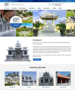 Theme WordPress cơ sở đá mỹ nghệ 01