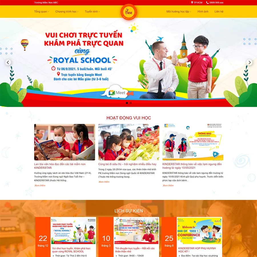 Theme WordPress trường mầm non 01 1 Theme WordPress trường mầm non 01