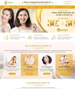 Theme WordPress Spa làm đẹp 01