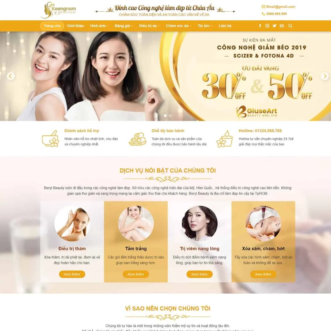 Theme WordPress Spa làm đẹp 01 1 Theme WordPress Spa làm đẹp 01