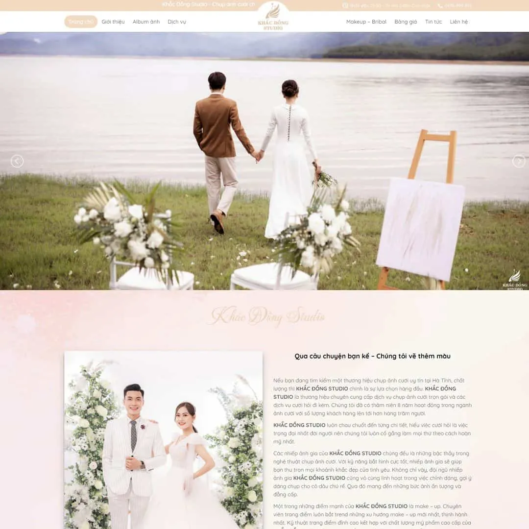 Theme WordPress dịch vụ studio, chụp ảnh cưới 01 1 Theme WordPress dịch vụ studio, chụp ảnh cưới 01