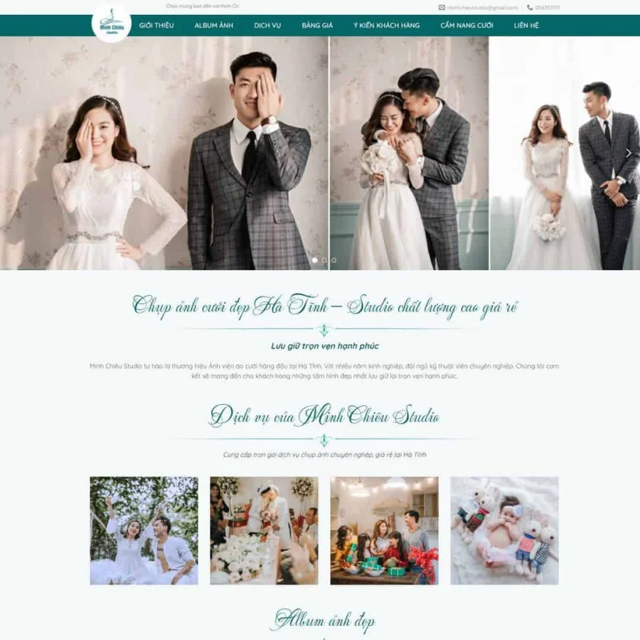 Theme WordPress dịch vụ studio, chụp ảnh cưới 02 1 Theme WordPress dịch vụ studio, chụp ảnh cưới 02