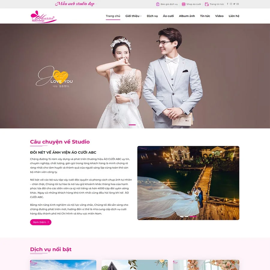 Theme WordPress dịch vụ studio, chụp ảnh cưới 06 1 Theme WordPress dịch vụ studio, chụp ảnh cưới 06