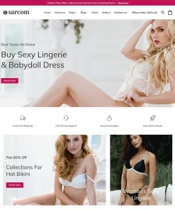 Theme WordPress thời trang nội y