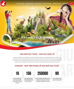 Theme WordPress trung tâm anh ngữ 01