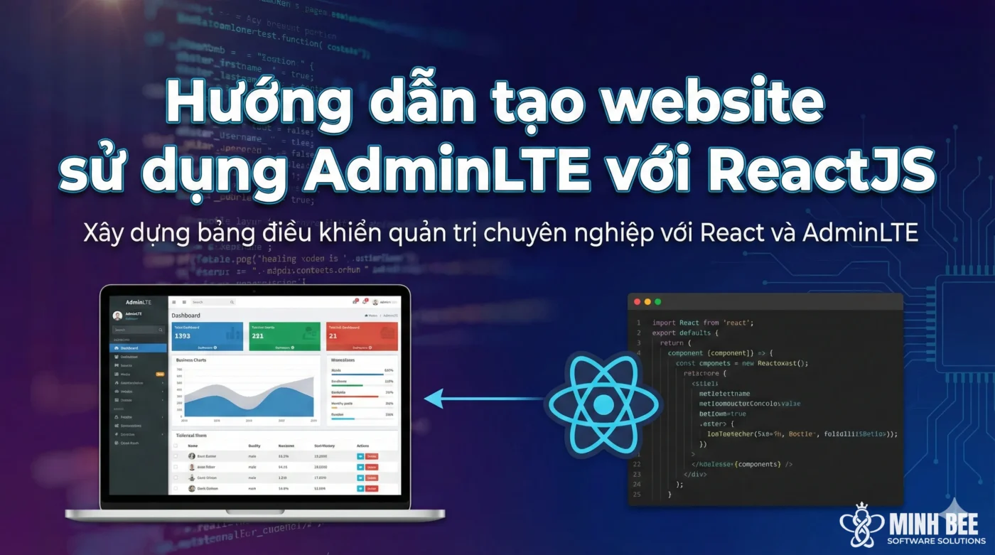 Hướng dẫn tạo website sử dụng AdminLTE với ReactJS