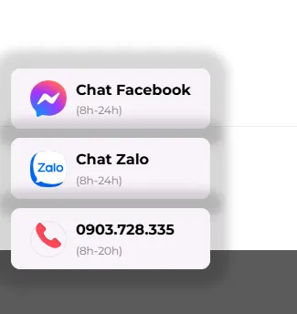 Tạo nút chat Zalo, Facebook, Hotline đơn giản, đẹp không cần plugin 6 Tạo nút chat Zalo, Facebook, Hotline đơn giản, đẹp không cần plugin