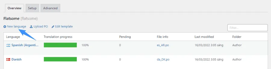 Hướng dẫn sử dụng theme Flatsome chi tiết nhất từ A-Z 37 Tạo ngôn ngữ mới