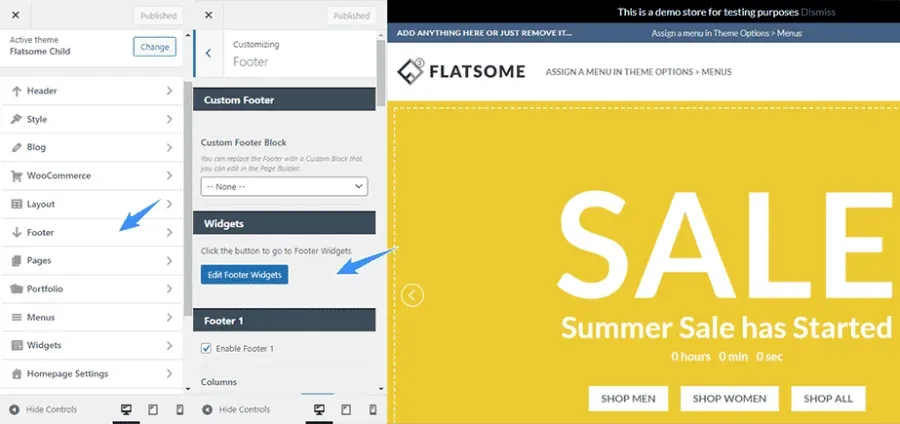 Hướng dẫn sử dụng theme Flatsome chi tiết nhất từ A-Z 51 Tùy chỉnh Header và Footer