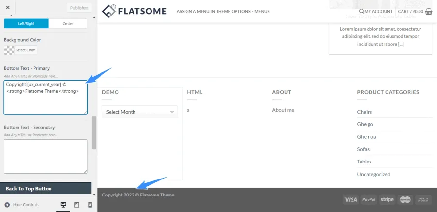 Hướng dẫn sử dụng theme Flatsome chi tiết nhất từ A-Z 54 Tùy chỉnh Header và Footer