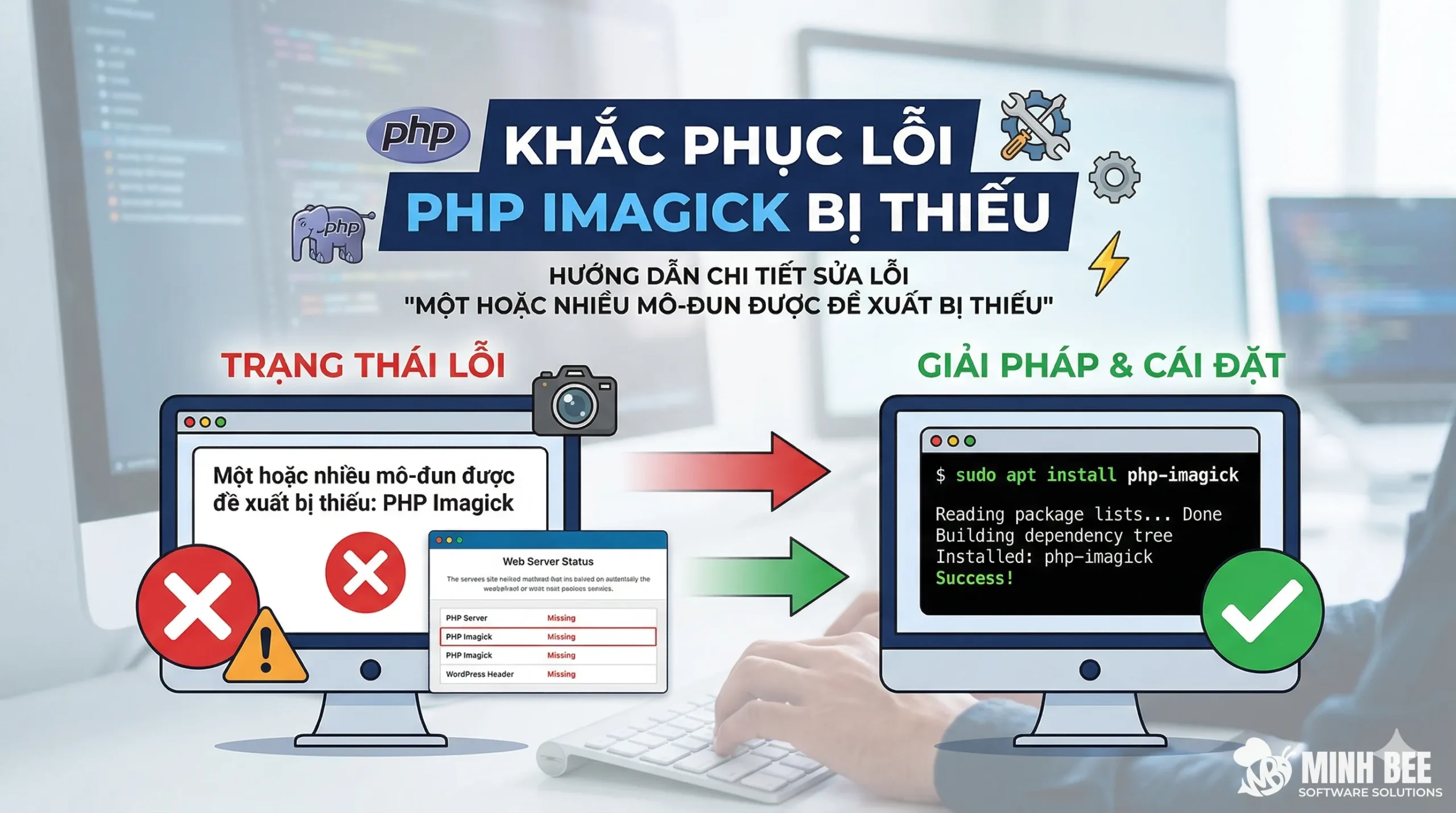 Hướng dẫn sửa lỗi "Một hoặc nhiều mô-đun được đề xuất bị thiếu" (thiếu PHP Imagick)