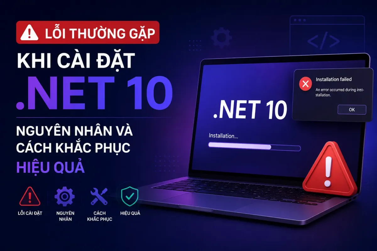Lỗi thường gặp khi cài đặt .NET 10: Nguyên nhân và cách khắc phục hiệu quả 2 Lỗi thường gặp khi cài đặt .net 10: Nguyên nhân và cách khắc phục hiệu quả