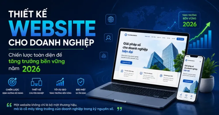 Thiết kế Website cho doanh nghiệp: Chiến lược toàn diện để tăng trưởng bền vững năm 2026