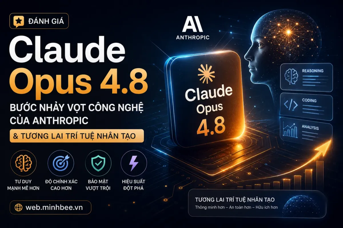 Đánh giá Claude Opus 4.8: Bước nhảy vọt công nghệ của Anthropic và tương lai trí tuệ nhân tạo 3 Đánh giá Claude Opus 4.8: Bước nhảy vọt công nghệ của Anthropic và tương lai trí tuệ nhân tạo