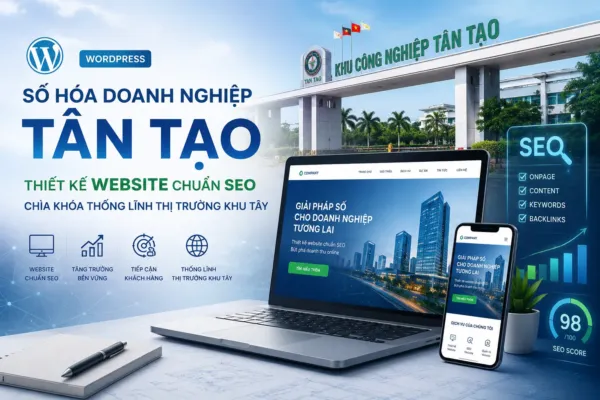 Số hóa doanh nghiệp Tân Tạo: Thiết kế Website chuẩn SEO – Chìa khóa thống lĩnh thị trường khu tây